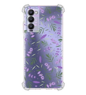 PrintiFy Tecno Camon 18 Uyumlu Water Color 3 Baskılı Şeffaf Köşe Korumalı Antişok Kılıf