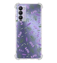 PrintiFy Tecno Camon 18 Uyumlu Water Color 3 Baskılı Şeffaf Köşe Korumalı Antişok Kılıf
