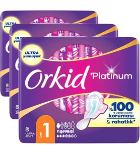 Platinum Normal (Boy 1) 8 adet Hijyenik Ped 3lü paket