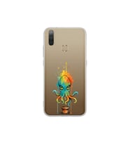 General Mobile GM 10 ile uyumlu Splash ahtapot tasarımlı şeffaf silikon kılıf