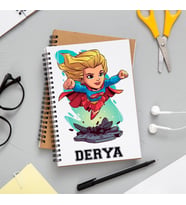 Super Woman Marvel Defteri Kişiye Özel