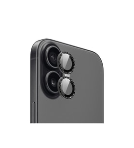 iPhone 17 için ProLENS Kamera Lens Koruyucu Elmas Kesim Çerçeveli, Kırılmaz Cam