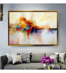 Altın Çerçeveli dekoratif tablo a658 (Gold)