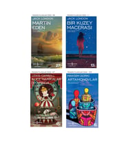 Martin Eden + Bir Kuzey Macerası + Alice Harikalar Diyarında + Artamonovlar- 4 Kitap Set