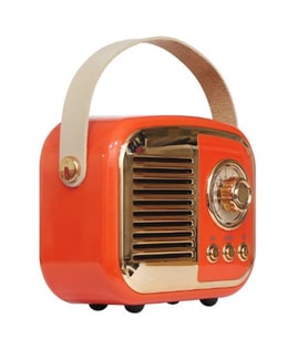 Mikado MD-24BT Echoes 3W 800mAh Turuncu Usb+TF Kart+Bluetooth Destekli Klasik Retro Müzik Kutusu