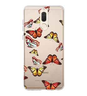 PrintiFy Huawei Mate 10 Lite ile Uyumlu 1mm Slim Fit Water Color 2 Baskılı Şeffaf  Kılıf