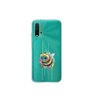 Poco M3 ile uyumlu Splash arı tasarımlı şeffaf silikon kılıf