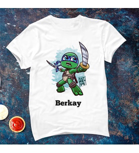 Ninja Kaplumbağalar Tişörtü ( Çocuk - Büyük ) Kişiye Özel