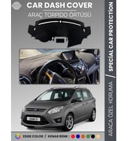 FORD C-MAX DOUBLE EKRAN (2010-2014) Torpido Örtüsü Araca Özel Tam Uyum Kaymaz Kolay Montaj