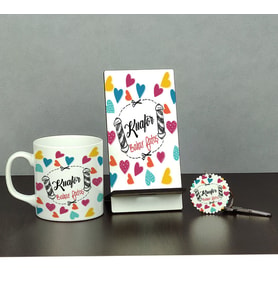 Kuaför Kalpli Üçlü Set (Kupa + Telefon Standı + Anahtarlık)