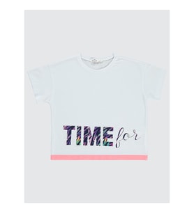 Civil Girls Kız Çocuk Tişört 10-13 Yaş Beyaz