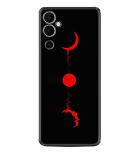 Tecno Pova Neo 2 Kılıf Silikon Desen Özel Seri Red Moon 1710