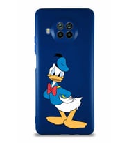 Xiaomi Mi 10T Lite Soft Premier Kapak Donald Duck-D Tasarımlı Silikon Kılıf - Lacivert (Şeffaf)