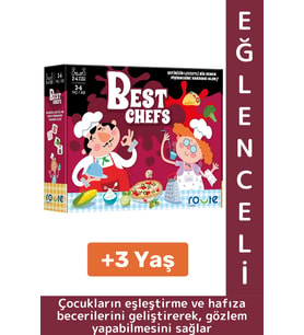 Eğlenceli Çocuk Eşleştirme Hafıza Gözlem Becerisi Geliştiren Okul Ev Aile Şef Mutfak Oyun BEST CHEFS