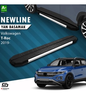 S-Dizayn VW T-Roc NewLine Krom Yan Basamak 173 Cm 2019 Üzeri A+ Kalite