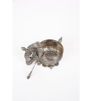DMT COPPER HOME Gaziantep Bakır Zamak Şekerlik Kase yükseklik 11 cm Genişlik 13 cm&(KAŞIK DAHİL)