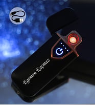 Kişiye Özel USB Şarjlı Dokunmatik Elektronik Çakmak