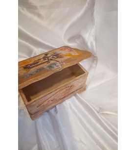 Sevgili Hediye Kutusu Sevgililer Günü Ahşap El İşi Hand Made Mücevher Kutusu Orta Boy