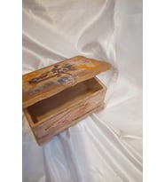 Sevgili Hediye Kutusu Sevgililer Günü Ahşap El İşi Hand Made Mücevher Kutusu Orta Boy