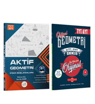Aktif TYT AYT Geometri 0 dan Başlayanlara ve Orijinal Yayınları 24 TYT 17 AYT Deneme Seti 2 Kitap