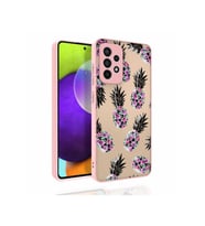 Samsung Galaxy A52 Uyumlu Kılıf Desenli Kamera Korumalı Parlak Zore Nora Kapak (Model 1)