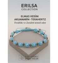 Sertifikalı Elmas Kesim Terahertz - Akuamarin Taşı Bileklik – Zerafet ve Ferahlık Taş (Çok Renkli)
