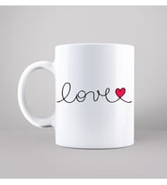 Aşk Love Sevgili Tasarımlı Kupa