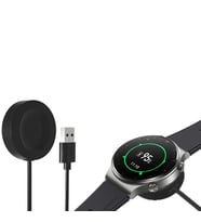 Hızlı Şarj Edin, Huawei Watch GT 3 46mm Uyumlu Akıllı Kapanma Özellikli Manyetik USB Kablosu (Siyah)