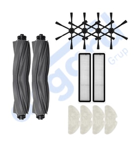 DREAME D10S, D10S PRO, D9 MAX GEN 2 UYUMLU 2 Ana Fırça 4 Yan Fırça 2 Filtre 4 Mop PKT-iasgf0000953