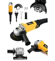 Lieber German Teknoloji Bakır Sargılı Lgw1500t W 115 Mm Devir Ayarlı Spiral Avuç Içi Kesme Ve Taşlama Makinası (Sarı)