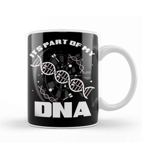 Darts Part Of My DNA Dart Player Dartboard Arrow Target Kupa Bardak Porselen