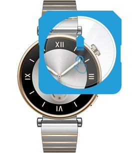 Huawei Watch GT4 41mm için 2'li Paket (2 Adet) Kolay Kurulum Otomatik Hizalama Aparatlı Şeffaf 9H Sertliğinde Gerçek Temperli Cam Ekran Koruyucu