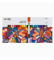 Carioca Plus Prisma Fiber Uçlu Keçeli Boya Kalemi 24'lü (Karışık)