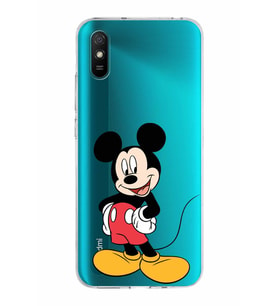 Xiaomi Redmi 9A Uyumlu Kapak Mickey Mouse Tasarımlı Şeffaf Silikon Kılıf