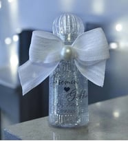 Söz - Nişan -Nikah Hediyesi Simli ve İncili Kolonya (10 Adet) 019 (Şeffaf)