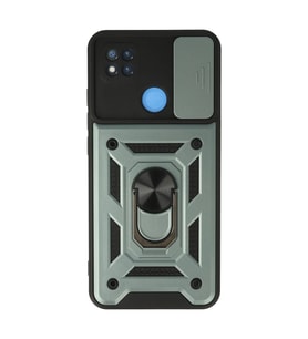 Xiaomi Redmi 9c Kılıf Pars Lens Yüzüklü Silikon - Yeşil