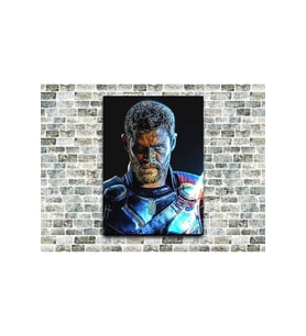 Thor Portre Ahşap Tablo Büyük Boy