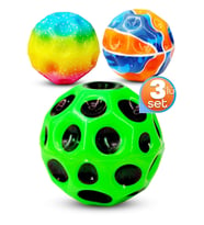 3lü Yükseğe Zıplayan Top Moonball Galaksi Uzay Ay Topu Aşırı Zıplayan Moonball Bahçe Oyuncağı