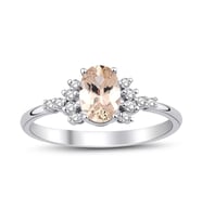 Morganite Tektaş Vintage Yüzük