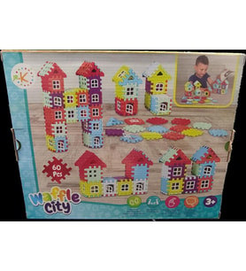 Özka Waffle City 60 Parça Eğlenceli Blok 2023