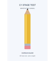 C1 STAGE Test Kurşun Kalem