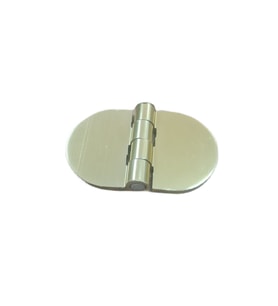 Yaprak Menteşe Oval Alüminyum Gold Renk 40x68 mm  3,3 mm Kalınlık  5 Adet