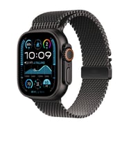 Apple Watch Ultra 49mm Uyumlu Zore KRD-100 Titanyum Hasır Kordon (Siyah - Titanyum Mat)