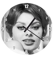 Cakatablo  Sophia Loren Çekici Duvar Saati