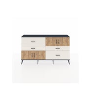 Arges Konsol 2 Raflı 4 Çekmeceli 4 Kapaklı 176x30x99 Antrasit-Çam/Aytaşı