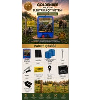 Goldenbee Eko Elektrikli Çit Sistemi Domuz ve Ayı Kovucu 1000MT ( SET-201)
