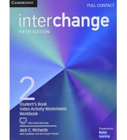 Interchange 2 Full Contact 5th Edition include Workbbok and video activity sheets with downloadable Audios