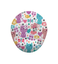 Kediler Oval Bilek Destekli Mouse Pad