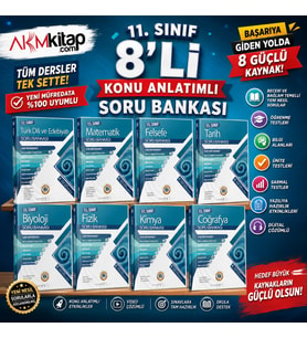 Bilgi Sarmal 11.Sınıf Maarif Soru Bankası Seti 8 Kitap