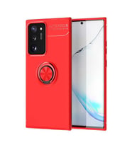 Samsung Galaxy Note 20 Ultra Kılıf Yüzüklü Magnetli Ravel Case (Kırmızı)